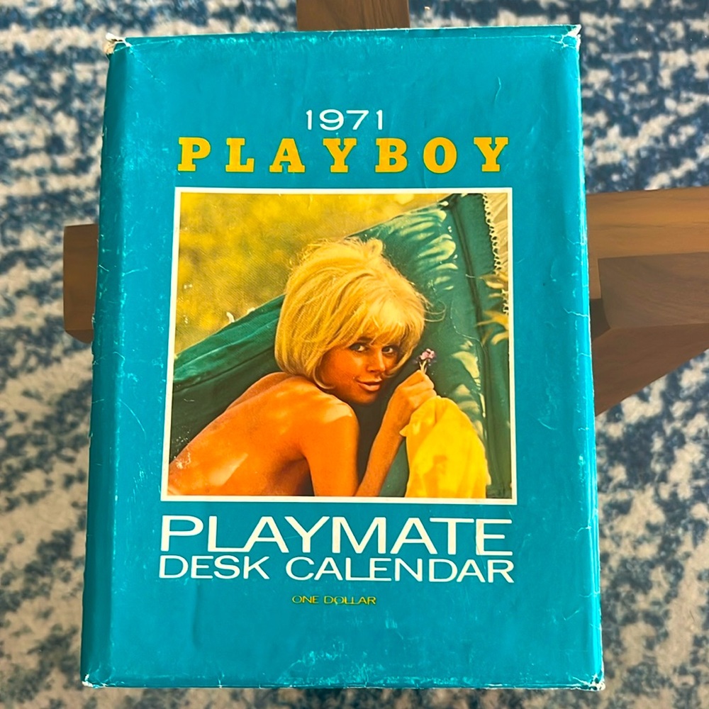 1971 COMPLETE Play Boy Desk Calendar Set